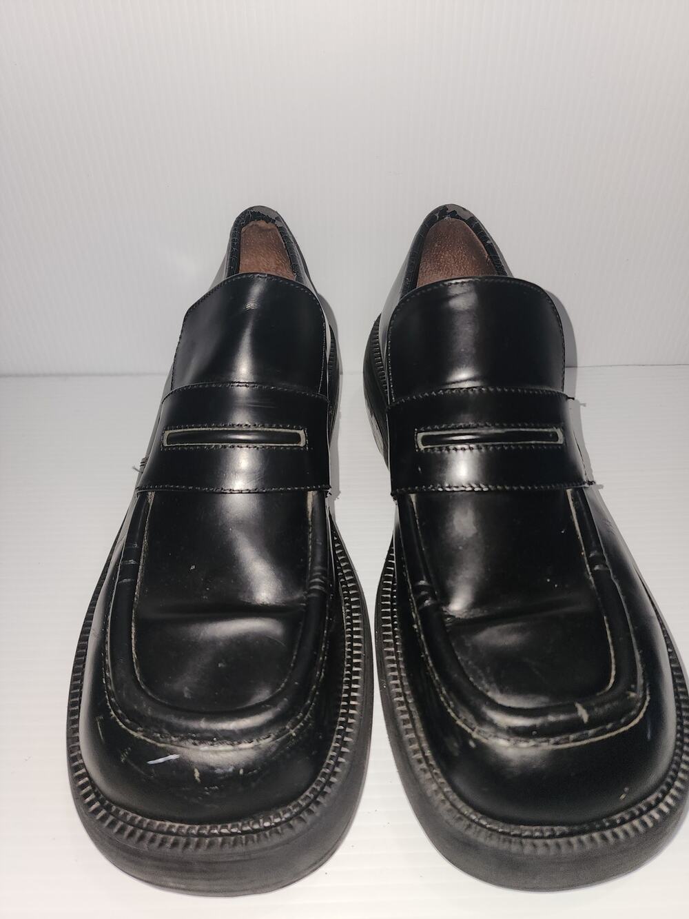 Vintage Aldo Men Black Niko Loafers SZ 12